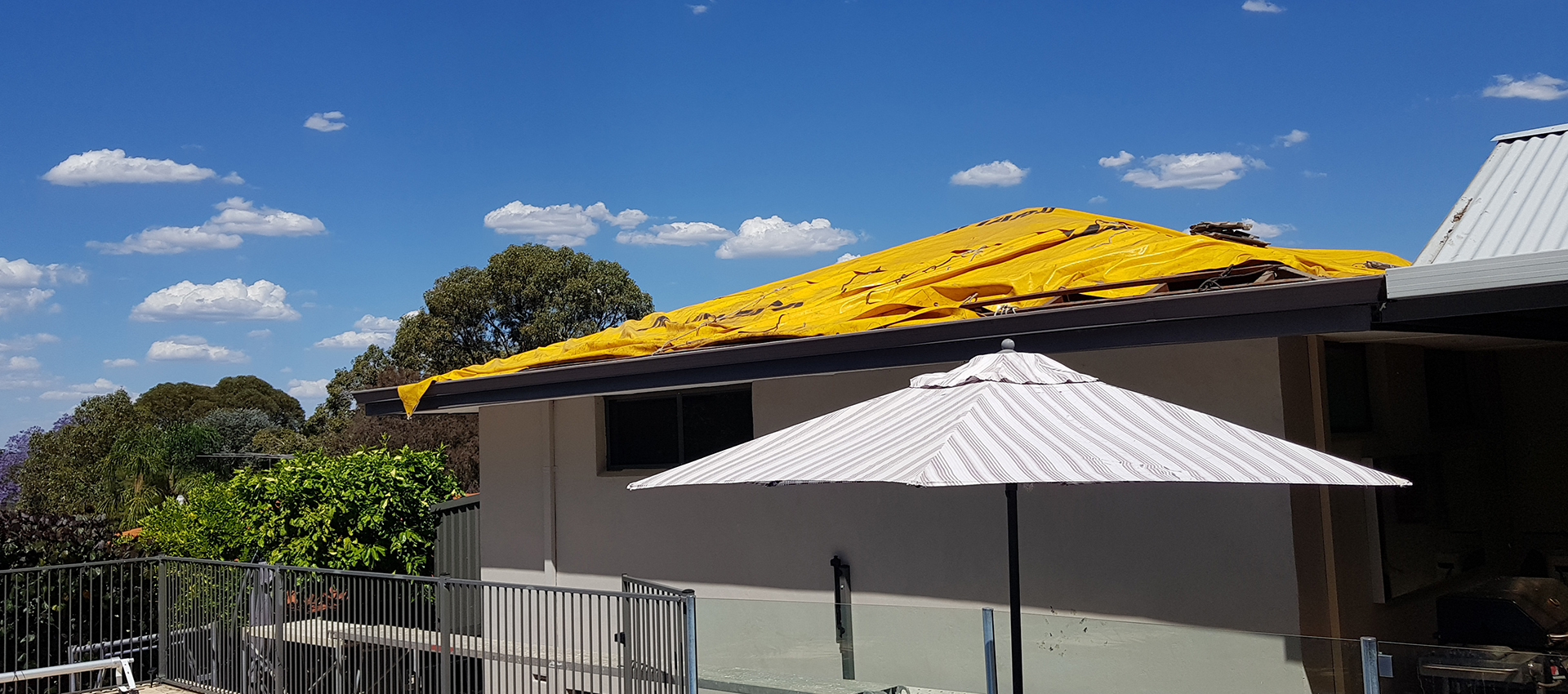 Roof tarping in Perth.